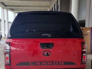 GWM CANNON Ute DC 2021+ Steel Canopy Sliding Side Windows Painted Red SC01