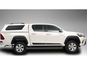 Painted Toyota HILUX REVO 2015-2021 DC MAX PREMIUM FULL OPTION CANOPY with Lift Up Side Windows