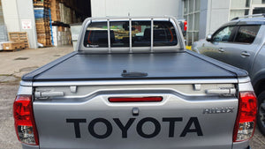 TOYOTA HILUX REVO DUAL CAB (J DECK) 2015-2024 MANUAL ROLLER SHUTTER COVER for Sports Bar tonneau hard lid