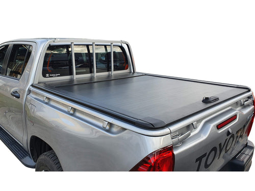 TOYOTA HILUX REVO DUAL CAB (J DECK) 2015-2024 MANUAL ROLLER SHUTTER COVER for Sports Bar tonneau hard lid