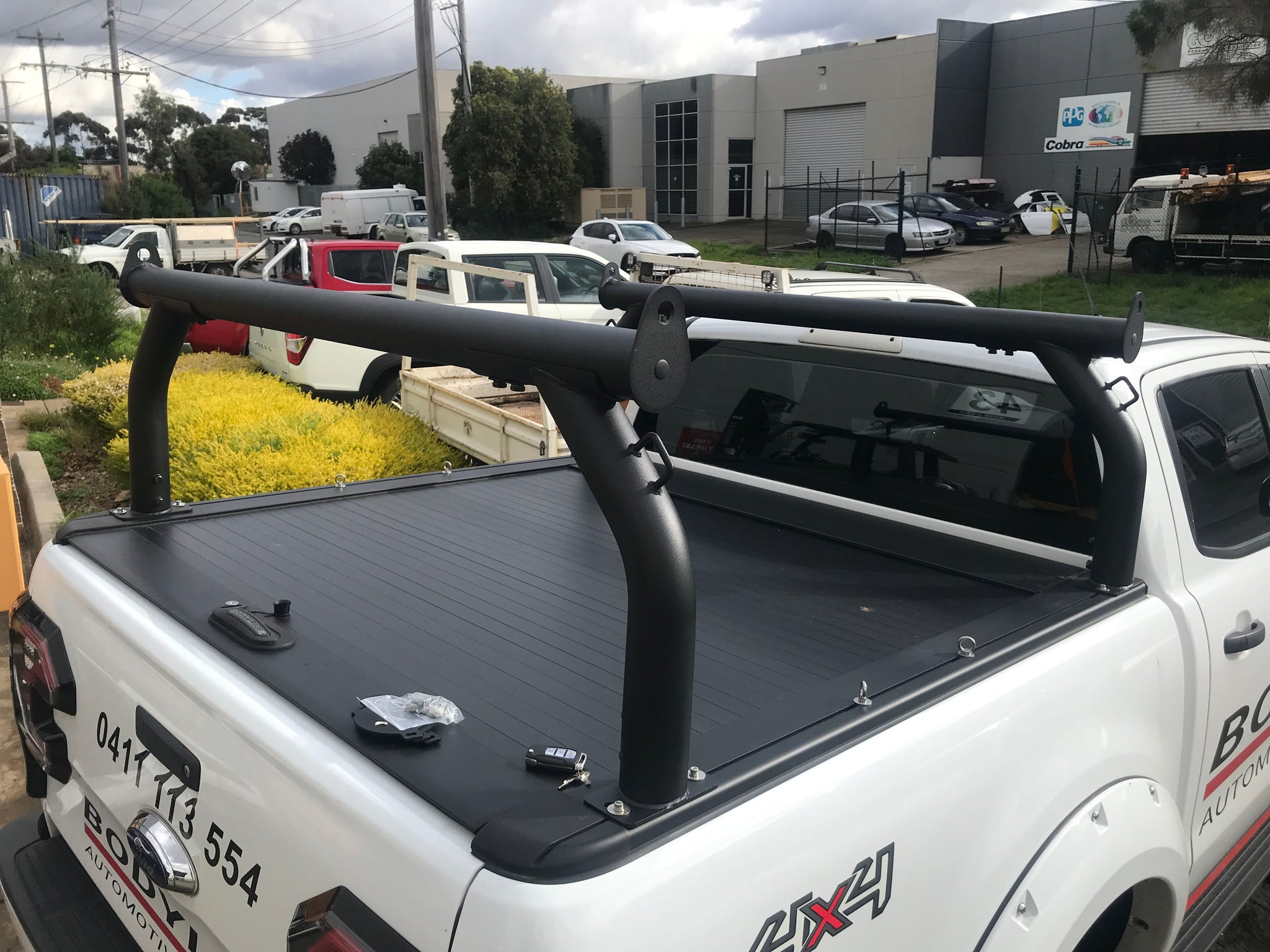 BLACK LADDER RACK 1500mm for WILDTRAK ROLLER COVER Tonneau Easy Fit Su