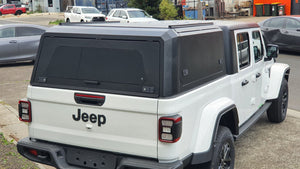 Jeep GLADIATOR DC 2020+ BLACK TITAN HYBRID CANOPY - Stainless Steel Alloy Modular