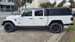 Jeep GLADIATOR DC 2020+ BLACK TITAN HYBRID CANOPY - Stainless Steel Alloy Modular