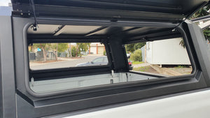 Jeep GLADIATOR DC 2020+ BLACK TITAN HYBRID CANOPY - Stainless Steel Alloy Modular