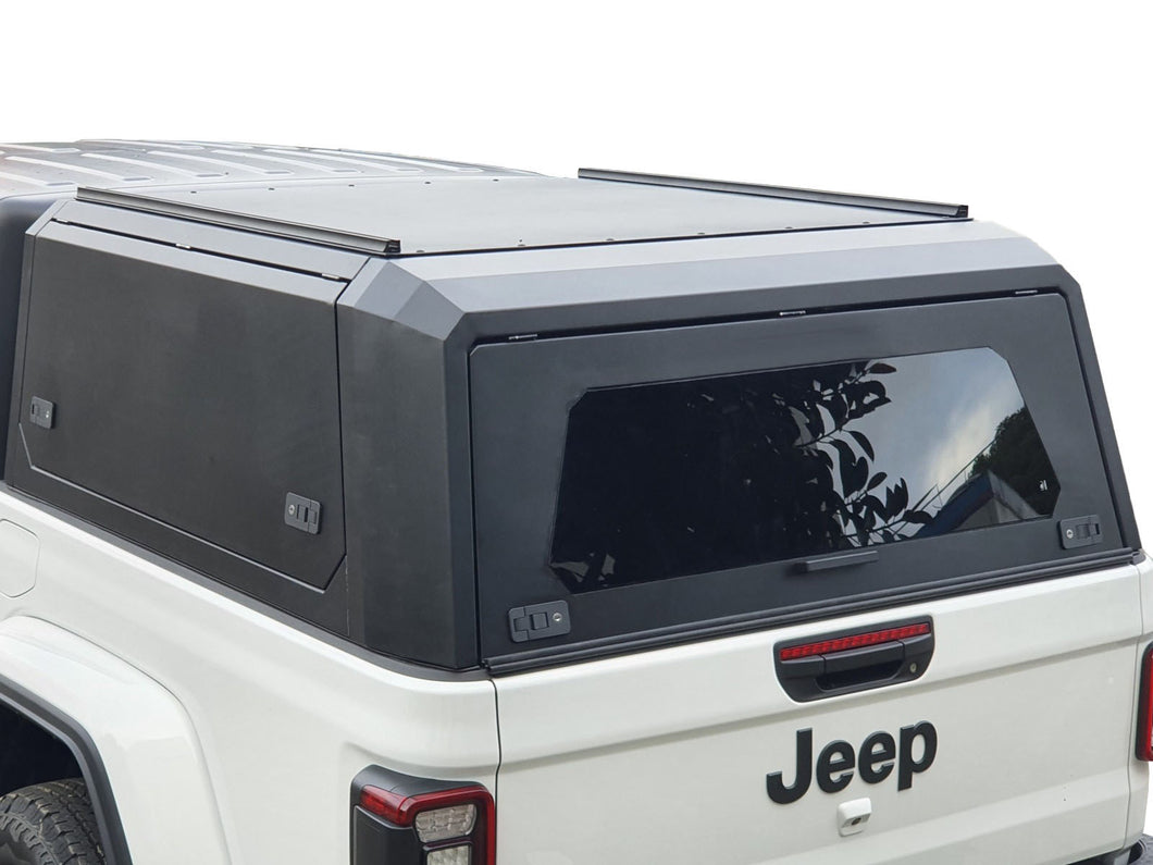 Jeep GLADIATOR DC 2020+ BLACK TITAN HYBRID CANOPY - Stainless Steel Alloy Modular