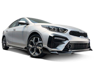 KIA CERATO 2019-2021 AIR DESIGN Side Skirts Set (Sedan/Hatch) - TWO TONE SATIN BLACK