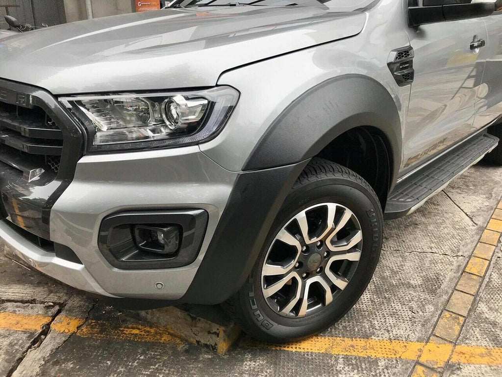 Ford RANGER PX2 PX3 DC 2015-2018 MAX FENDER FLARES Wheel Arch Matte Bl ...
