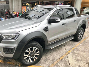 Ford RANGER PX2 PX3 DC 2015-2018 MAX FENDER FLARES Wheel Arch Matte Black without Bolt