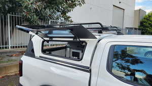 Painted Ford RANGER RA (NEXT GEN) DC 2022+ TL1 Steel Canopy with Lift-Up Side Windows