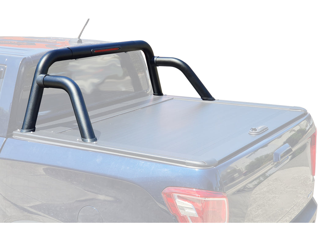 BLACK T-BAR SPORTS BAR for BODYLINE ROLLER COVERS - UNIVERSAL FIT for ALL PICKUPS