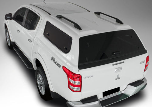 Painted Mitsubishi TRITON MQ MR 2015-2021 DC MAX PREMIUM FULL OPTION CANOPY with Lift Up Side Windows