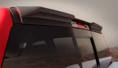 Dodge RAM 1500 DT 2019+ AIR DESIGN Cab Spoiler (WITH PANO ROOF)- SATIN BLACK
