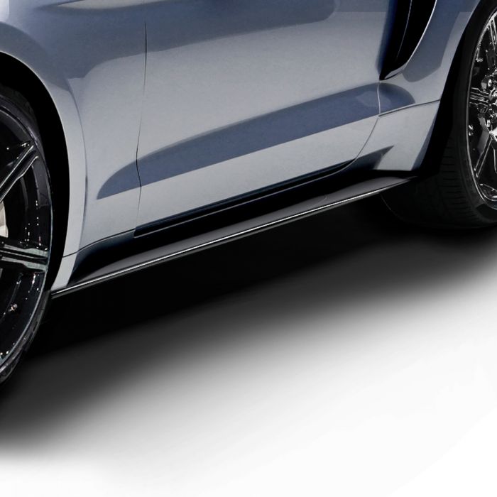 Ford Mustang 2015+ AIR DESIGN Side Skirts Set - Satin Black