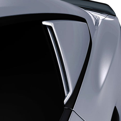 Ford Mustang 2015+ AIR DESIGN Qtr Window Scoop Set - Satin Black