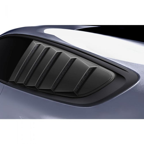 Ford Mustang 2015+ AIR DESIGN Qtr Windows Louvers Set - Satin Black