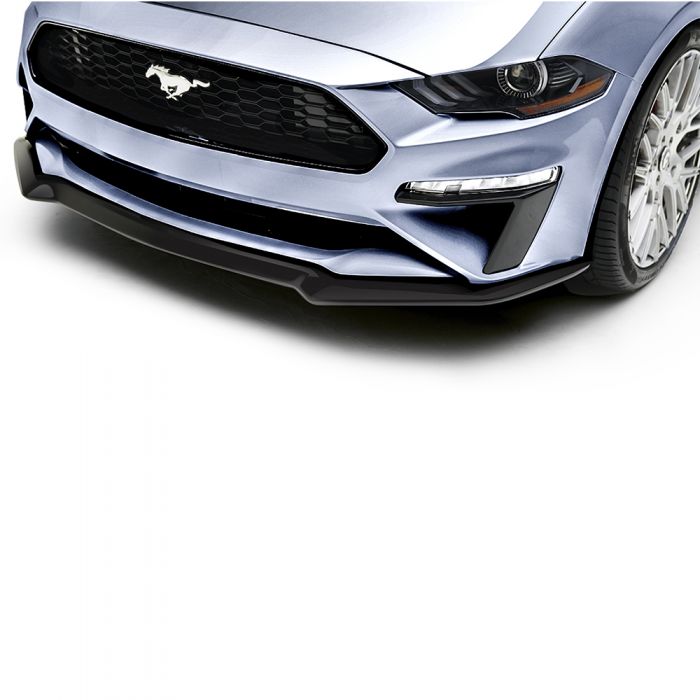 Ford Mustang 2018+ AIR DESIGN Splitter for OEM Front Bumper - Satin Black