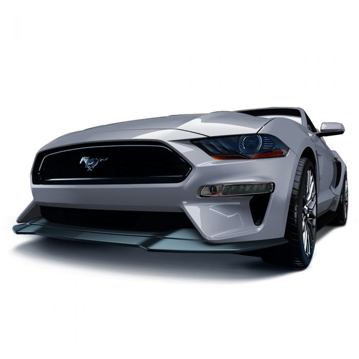 Ford Mustang 2018+ AIR DESIGN Front Bumper Replacement - Satin Black