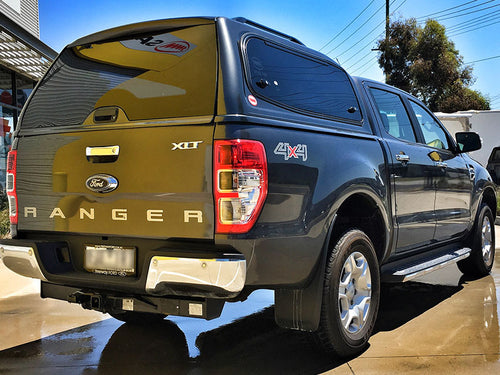 Painted Ford RANGER PX PX2 PX3 2012-2021 DC V2 Steel Canopy with Lift-Up Side Windows