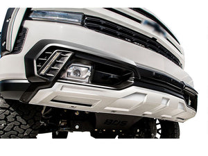 Chev SILVERADO 2019-2022 AIR DESIGN Front Bumper Guard Off-Road - SILVER / SATIN BLACK