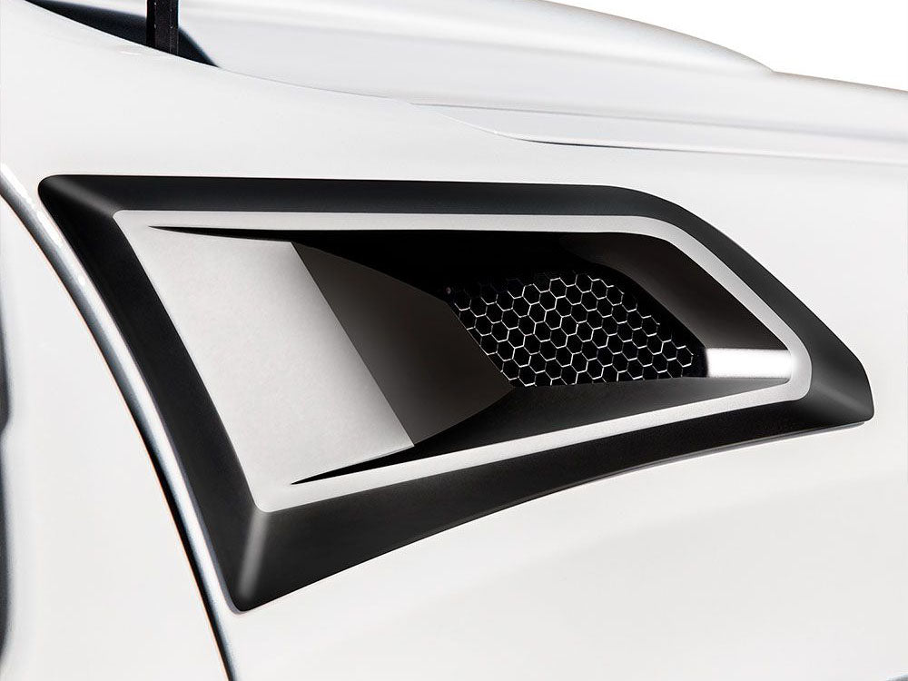 Chev SILVERADO 2019-2025 AIR DESIGN Fender Vents (set of 2) - SATIN BL ...