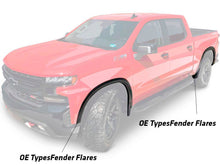 Chev SILVERADO 2019-2021 AIR DESIGN OEM Type Fender Flares (set of 4) - SATIN BLACK