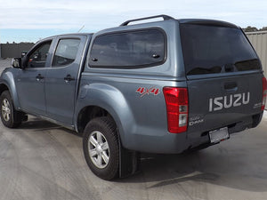 Painted Isuzu D-MAX 2012-2020 DC V2 Steel Canopy with Lift-Up Side Windows