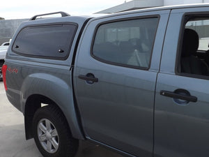 Painted Isuzu D-MAX 2012-2020 DC V2 Steel Canopy with Lift-Up Side Windows