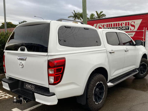 Painted Mazda BT-50 2012-2020 DC V2 Steel Canopy with Lift-Up Side Windows