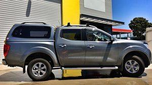 Painted Nissan NAVARA D23 2015-2020 DC V2 Steel Canopy with Lift-Up Side Windows