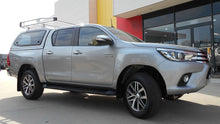 Painted Toyota HILUX SR5 2015-2024 DC V2 Steel Canopy with Lift-Up Side Windows