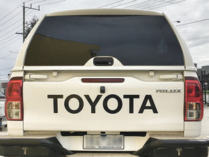 Painted Toyota HILUX SR J-DECK 2015-2024 DC V2 Steel Canopy with Lift-Up Side Panels
